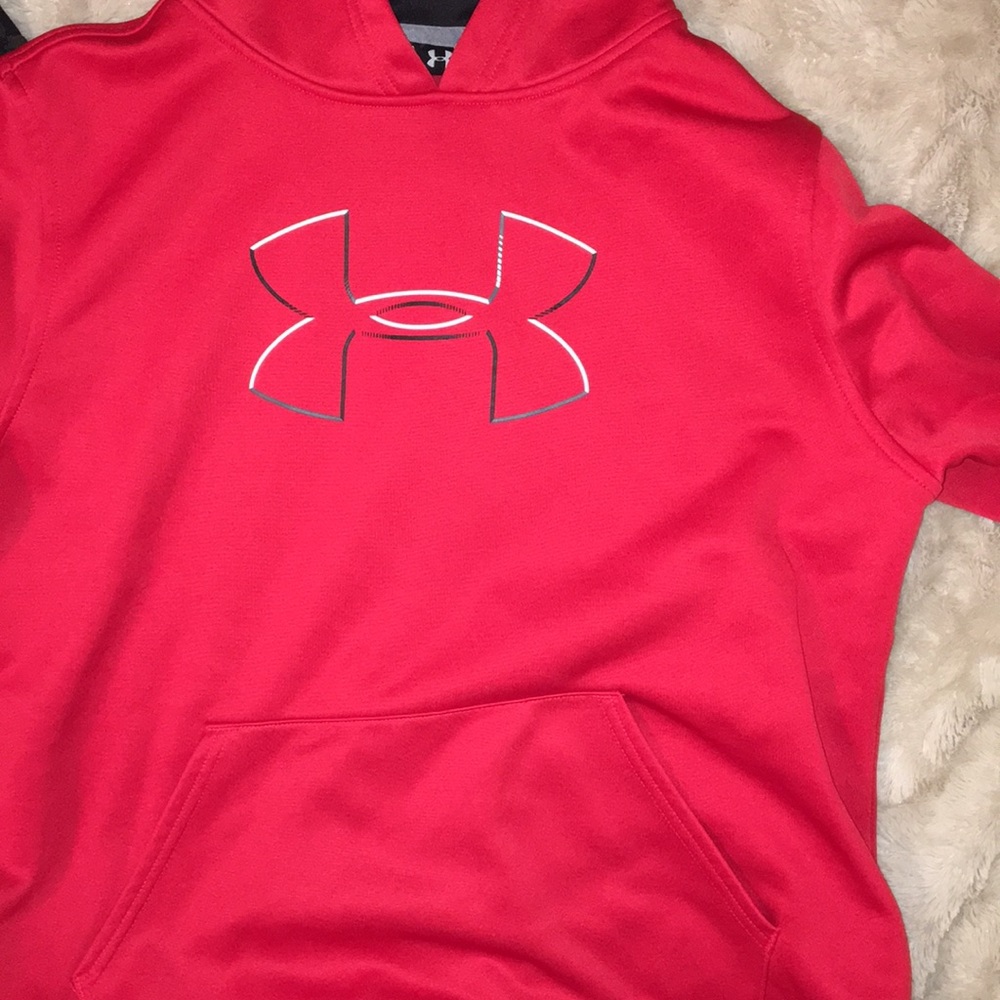 Red under armour symbol sweatshirt